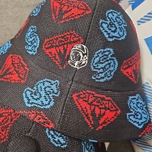 Kangol X Billionaire Boys Club Black Hat with Red and Blue Design